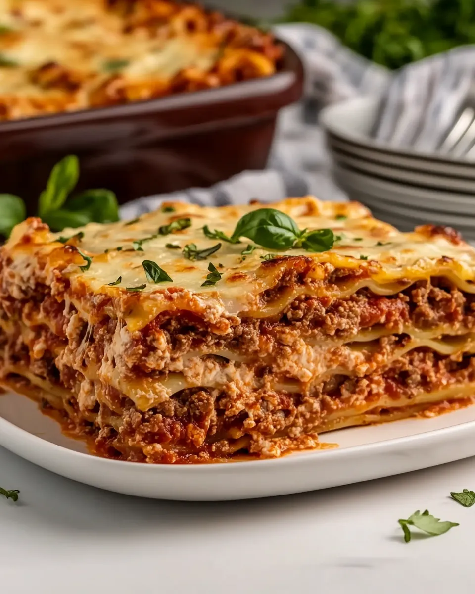 Mediterranean Spiced Beef Lasagna