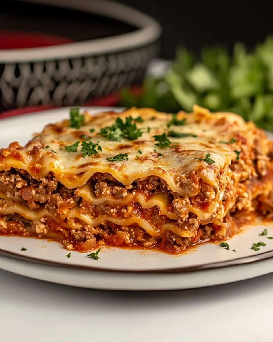 Mediterranean Spiced Beef Lasagna