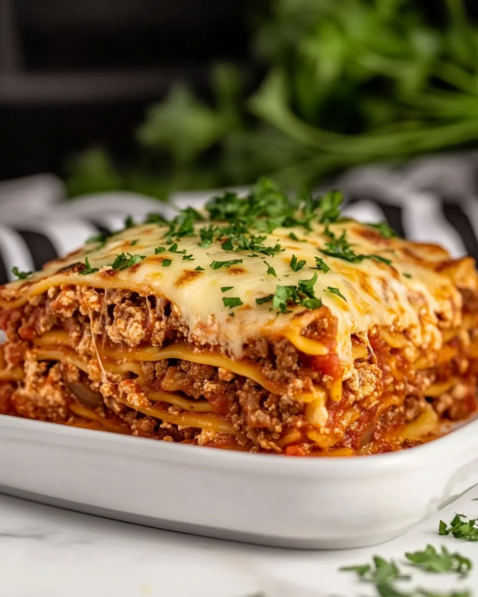 Mediterranean Spiced Beef Lasagna