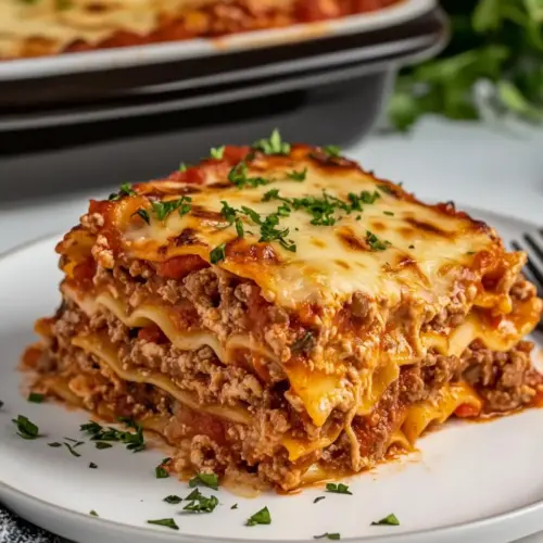 Mediterranean Spiced Beef Lasagna