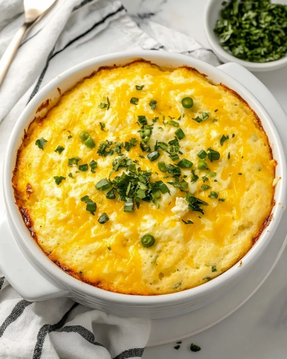 Mexican Cheese Soufflé