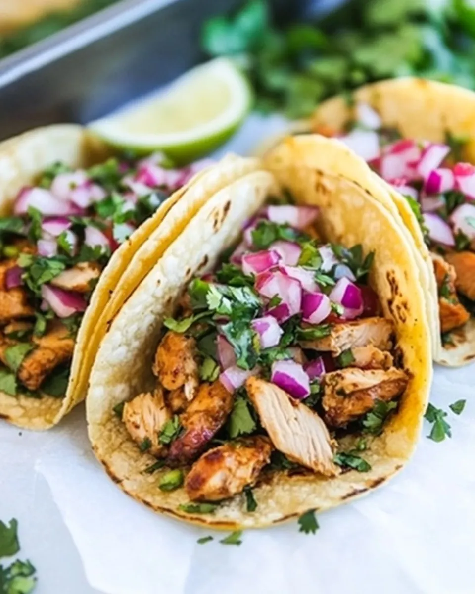 Mexican Chicken Street Tacos