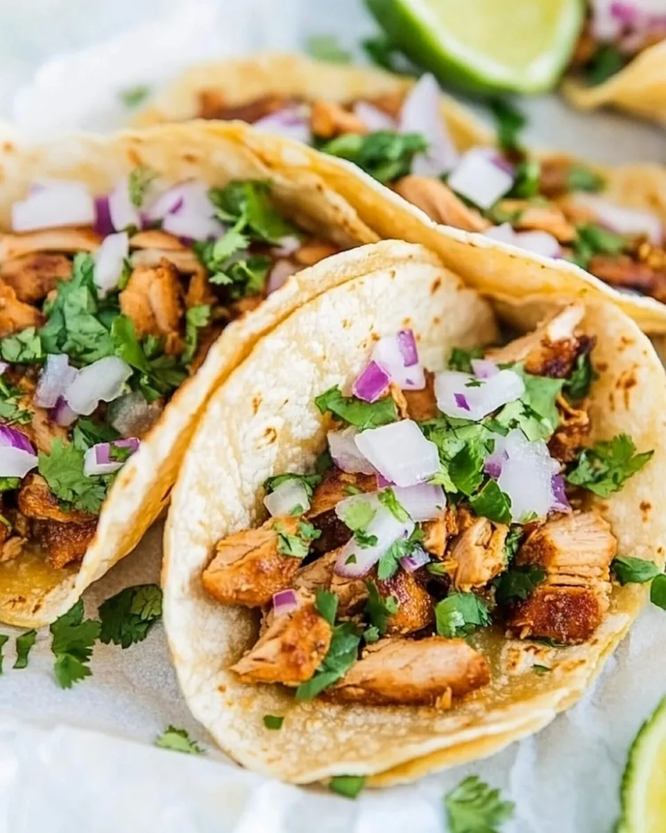 Mexican Chicken Street Tacos