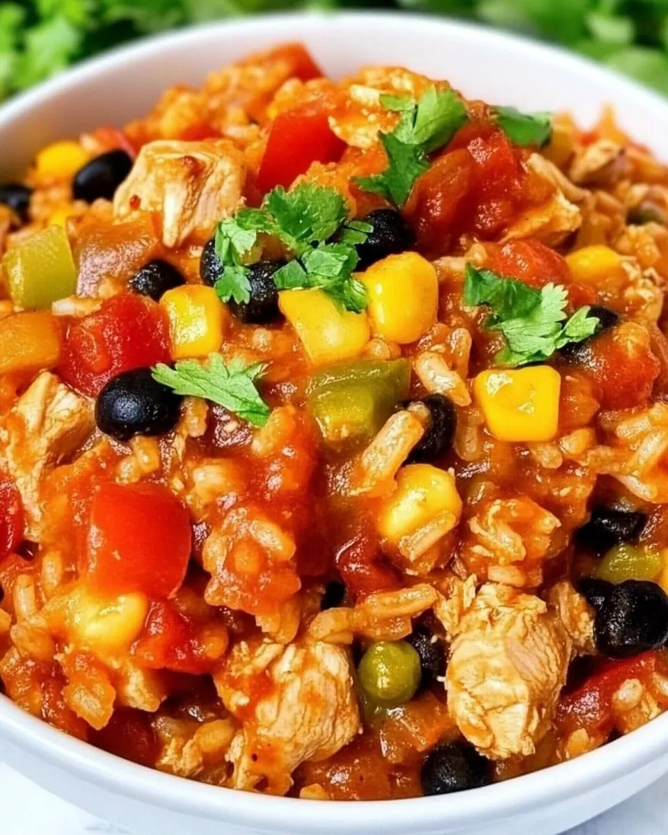 Mexican Chicken and Rice Skillet