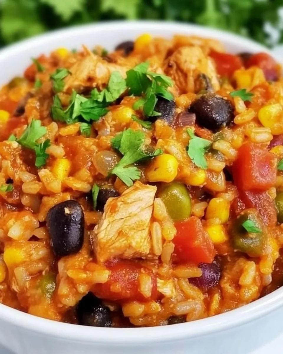Mexican Chicken and Rice Skillet