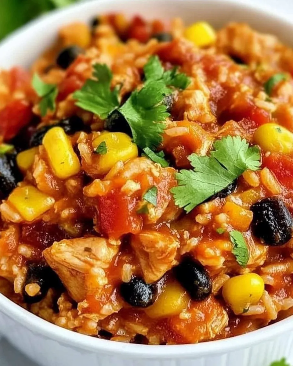 Mexican Chicken and Rice Skillet