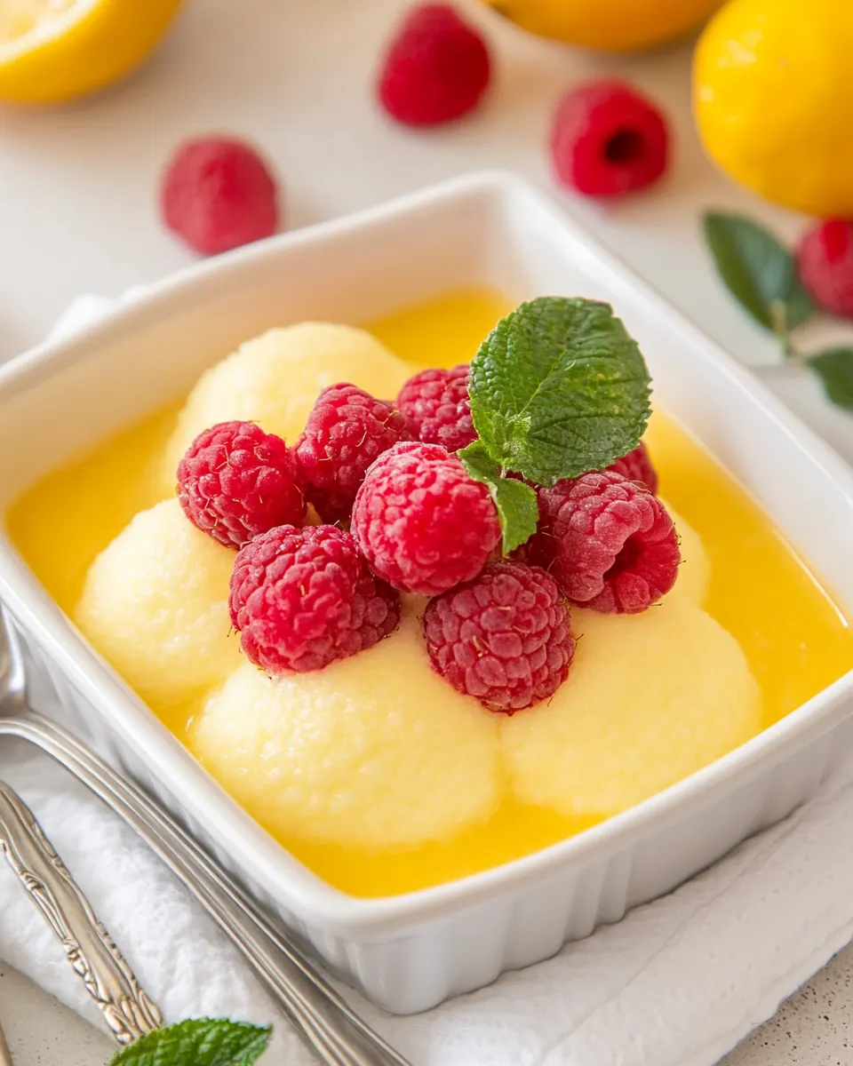 Meyer Lemon Raspberry Clouds