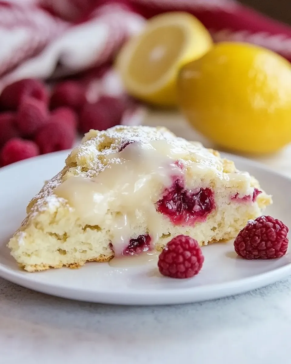 Meyer Lemon Raspberry Scones