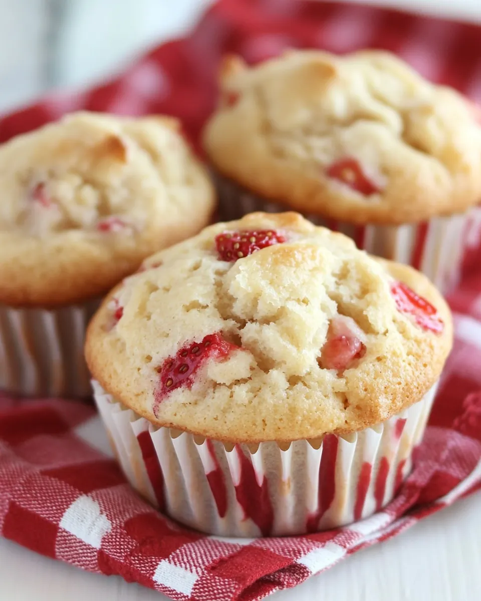 Meyer Lemon Strawberry Muffins