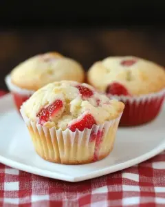 Meyer Lemon Strawberry Muffins