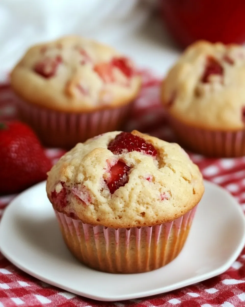 Meyer Lemon Strawberry Muffins