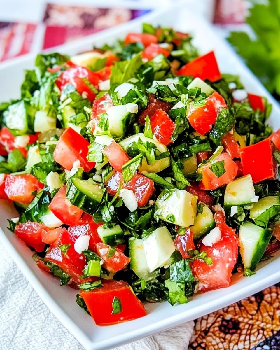 Middle Eastern Tomato Salad