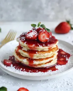 Mini Coconut Ricotta Pancakes