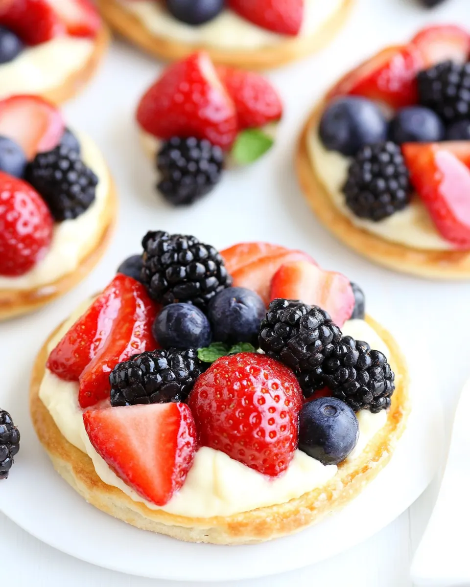 Mini Fruit Pizzas
