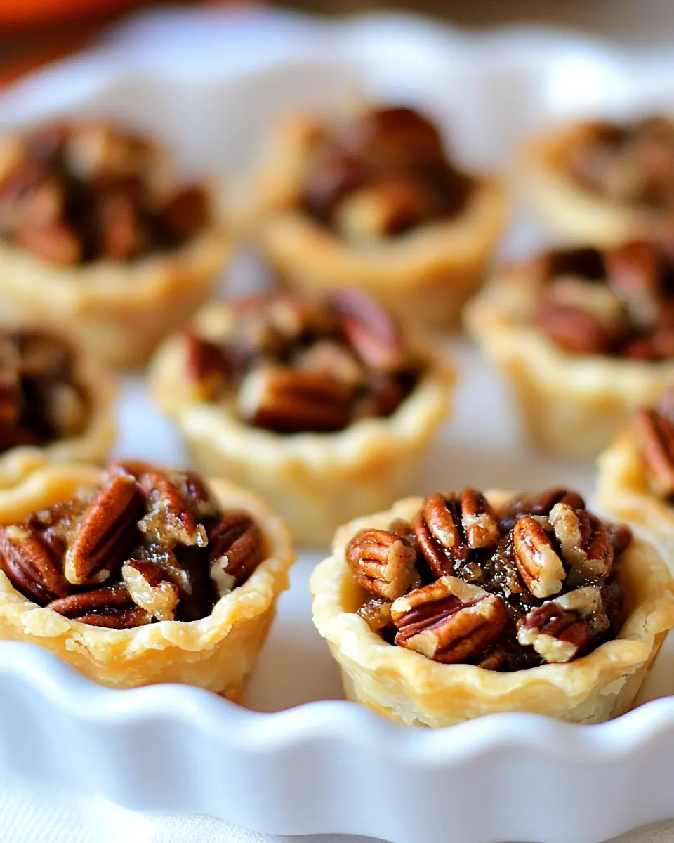 Mini Maple Pecan Pies