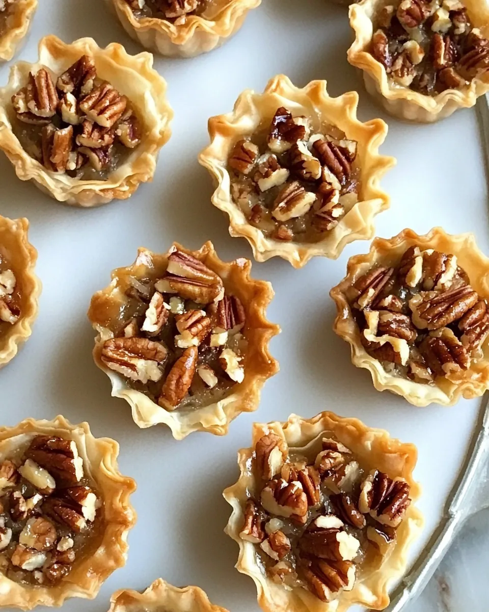 Mini Pecan Phyllo Tarts
