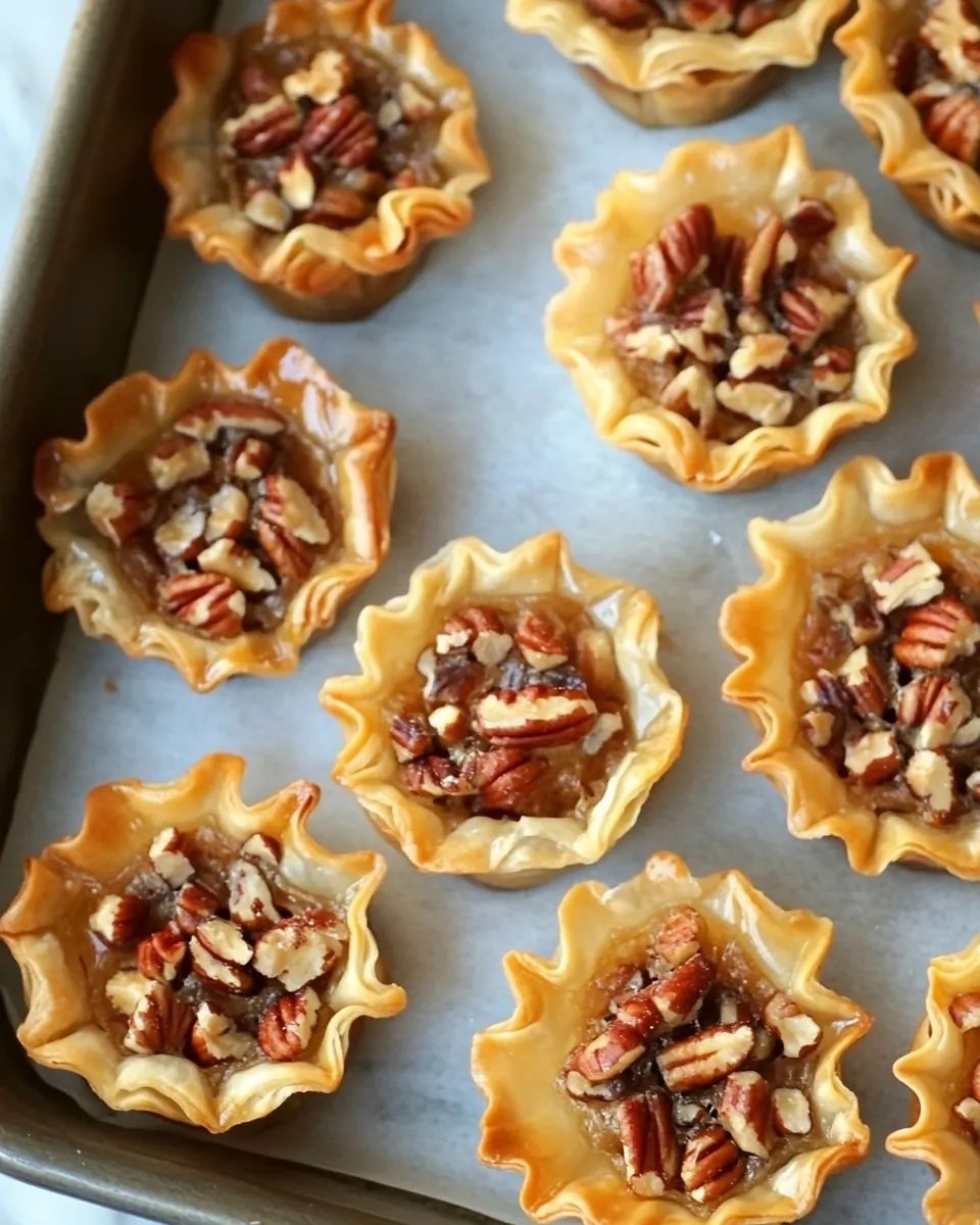 Mini Pecan Phyllo Tarts
