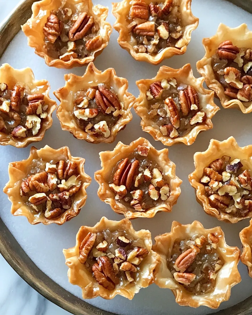 Mini Pecan Phyllo Tarts