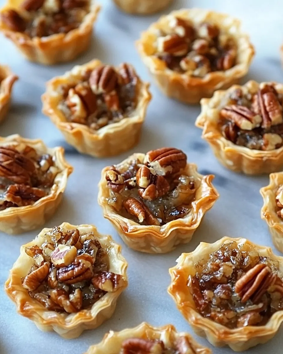 Mini Pecan Phyllo Tarts