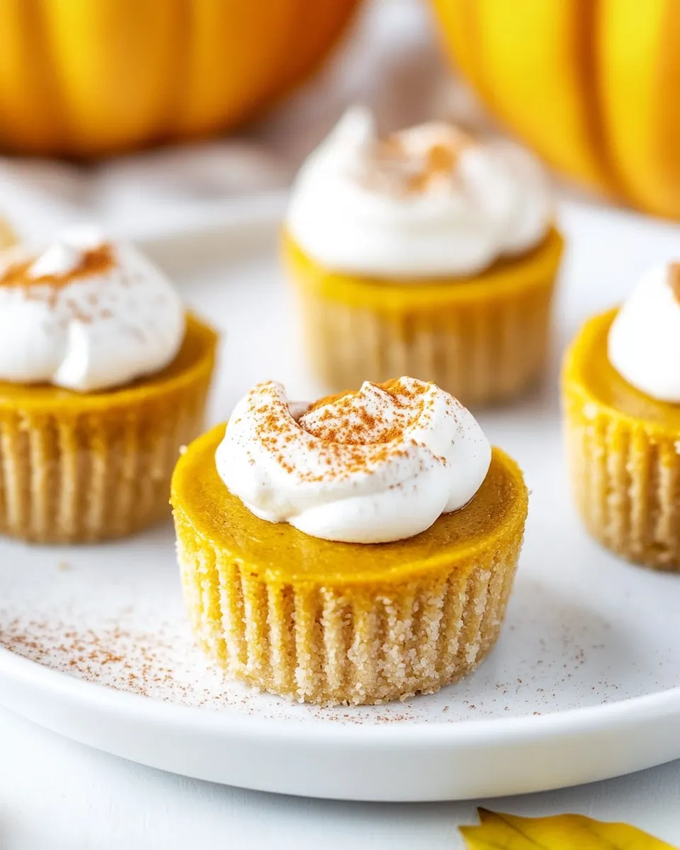 Mini Pumpkin Cheesecakes