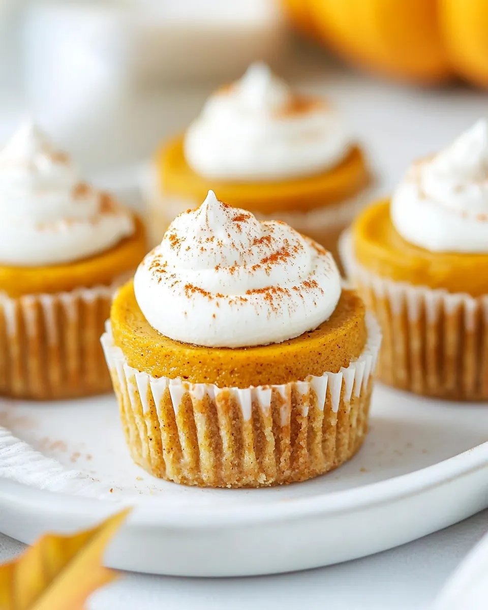 Mini Pumpkin Cheesecakes