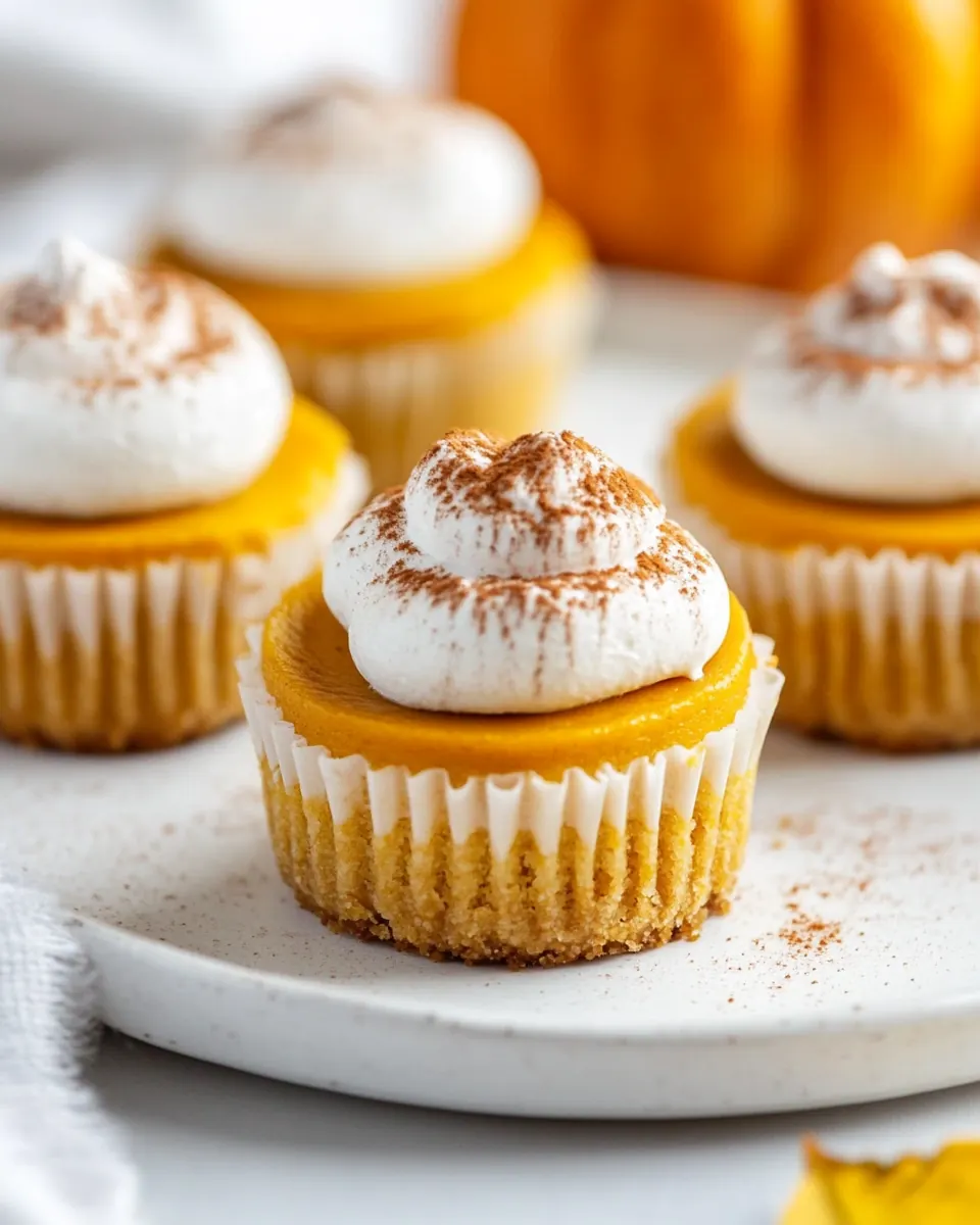 Mini Pumpkin Cheesecakes