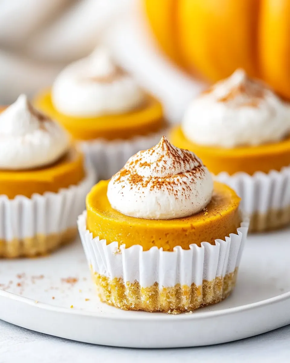 Mini Pumpkin Cheesecakes