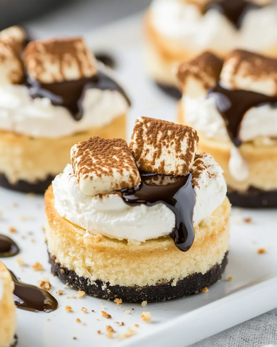Mini S'mores Cheesecakes