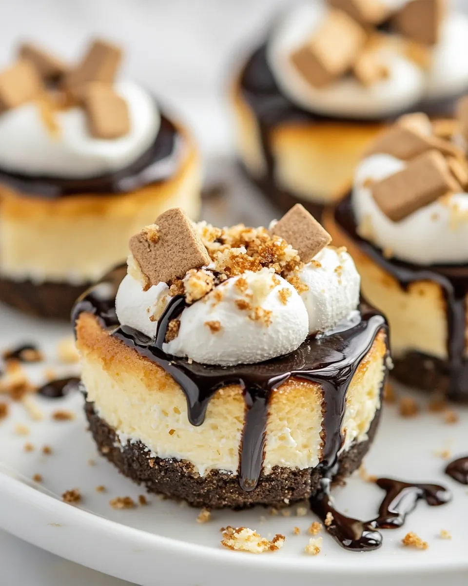 Mini S'mores Cheesecakes