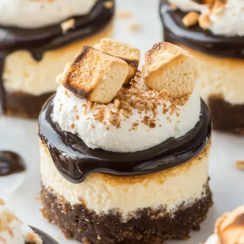 Mini S'mores Cheesecakes