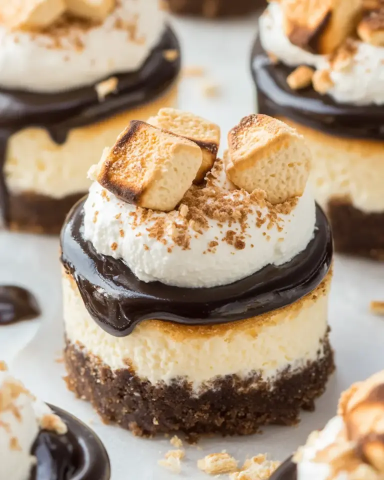 Mini S'mores Cheesecakes