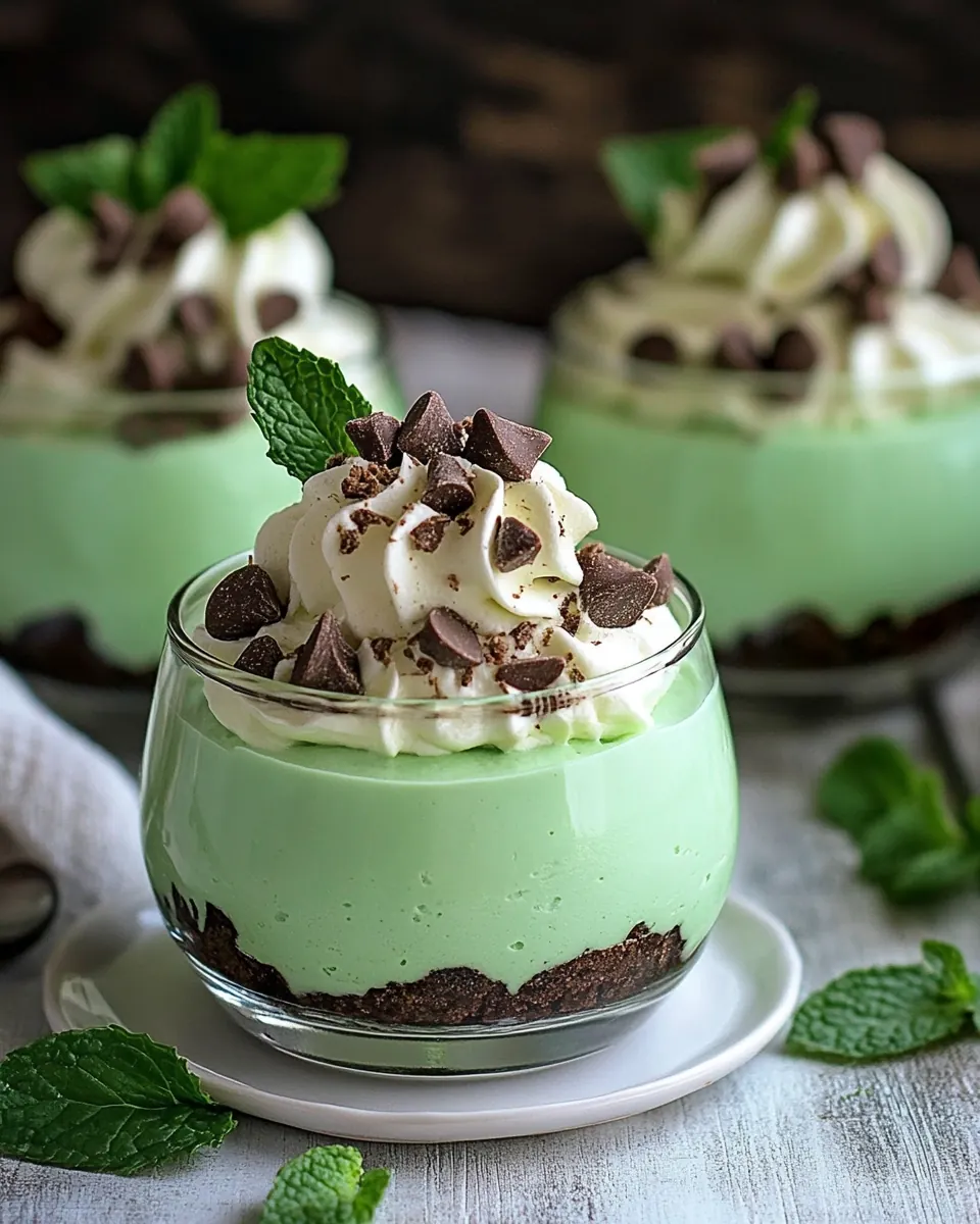 Mint Chip Cheesecake Mousse