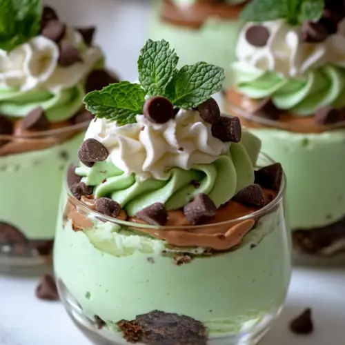Mint Chip Cheesecake Mousse