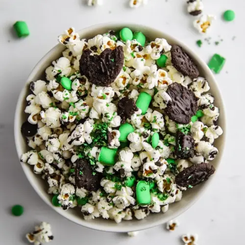 Mint Cookies and Cream Popcorn