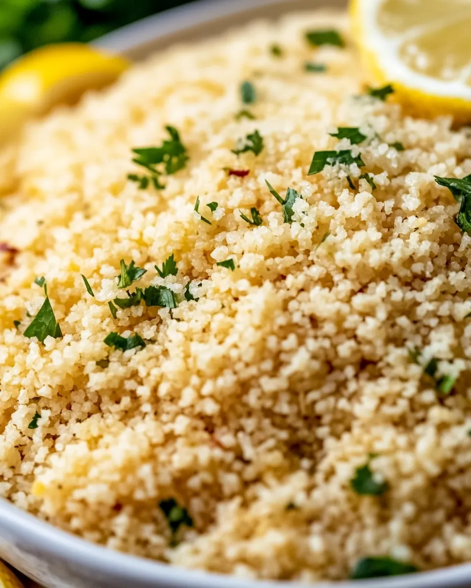 Moroccan Lemon Couscous