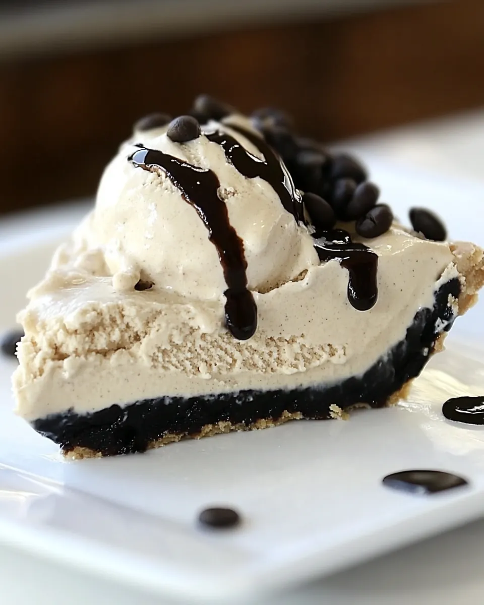 Mud Pie with Homemade Decaf Coffee Ice Cream
