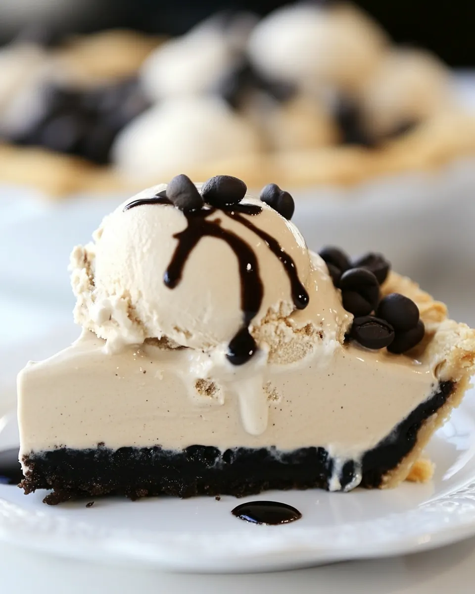 Mud Pie with Homemade Decaf Coffee Ice Cream