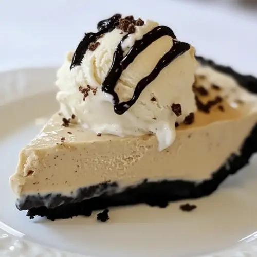 Mud Pie with Homemade Decaf Coffee Ice Cream