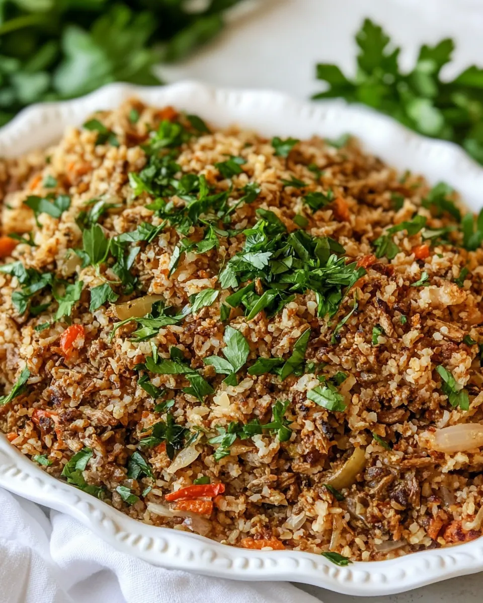 Mujadara With Bulgur