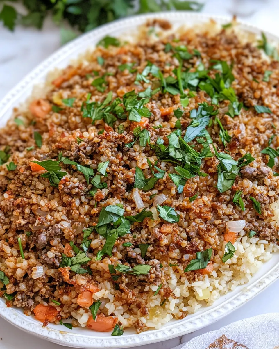 Mujadara With Bulgur
