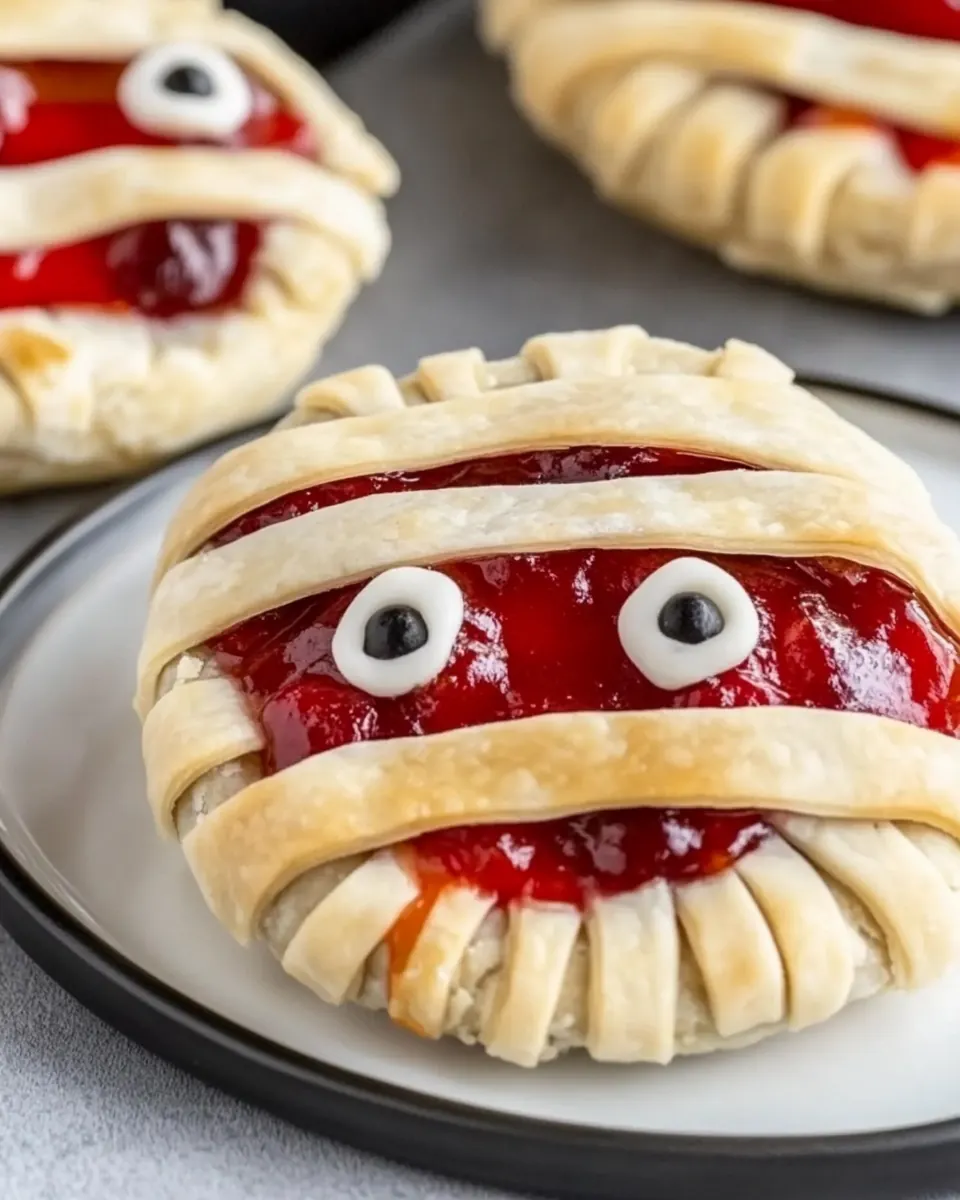 Mummy Halloween Cherry Hand Pies