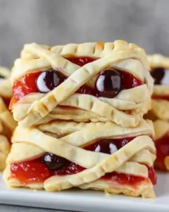 Mummy Halloween Cherry Hand Pies