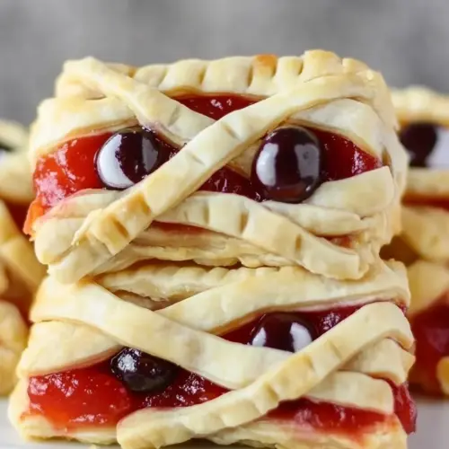 Mummy Halloween Cherry Hand Pies