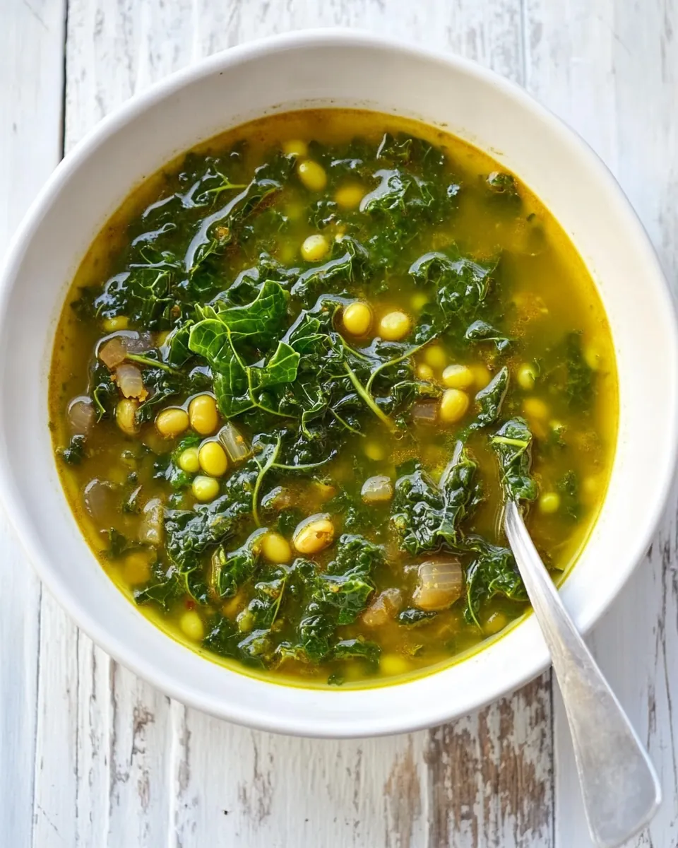 Mung Bean and Kale Soup