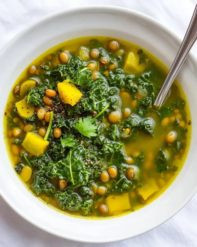 Mung Bean and Kale Soup