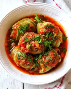 Mushroom Stuffed Cabbage Rolls
