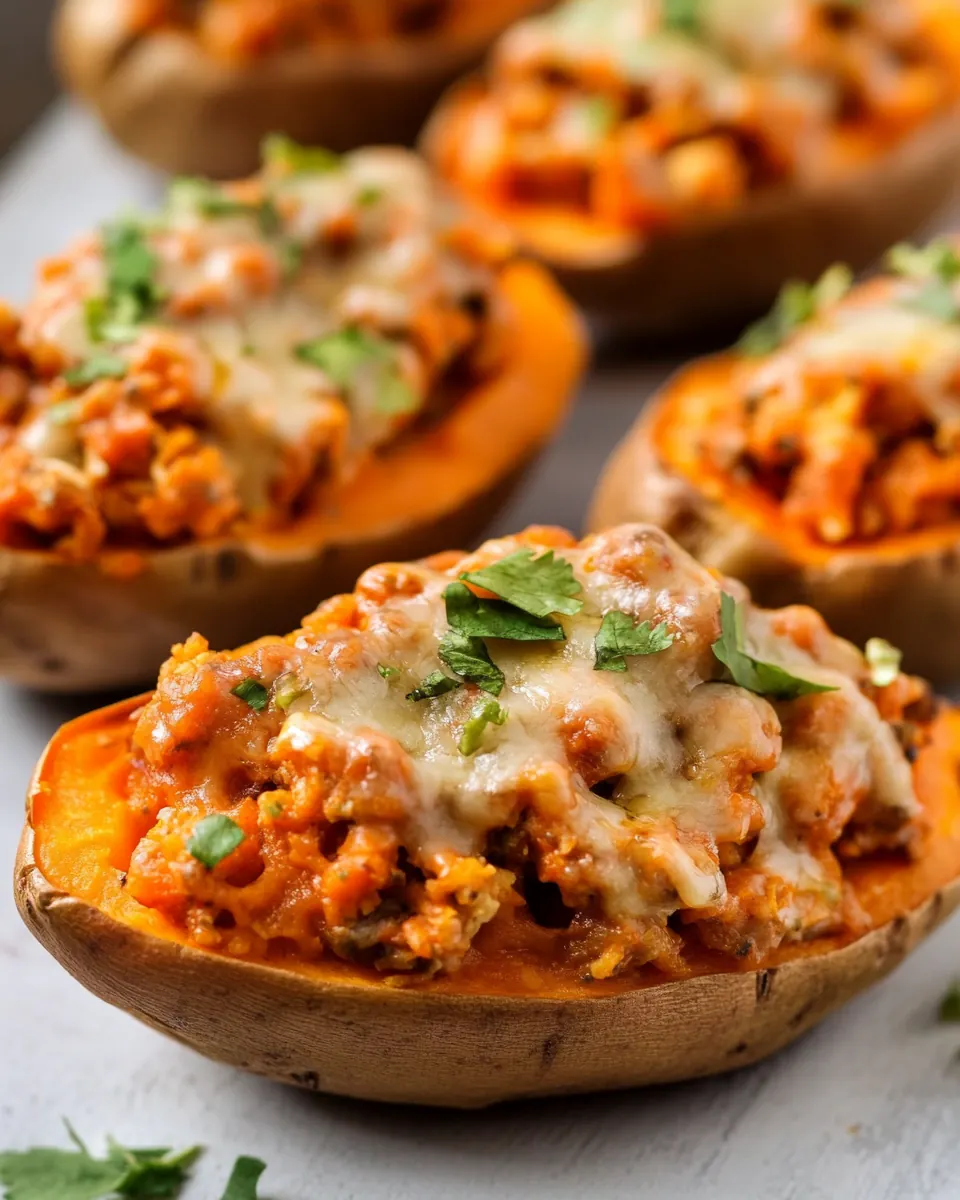 Nacho Stuffed Sweet Potatoes