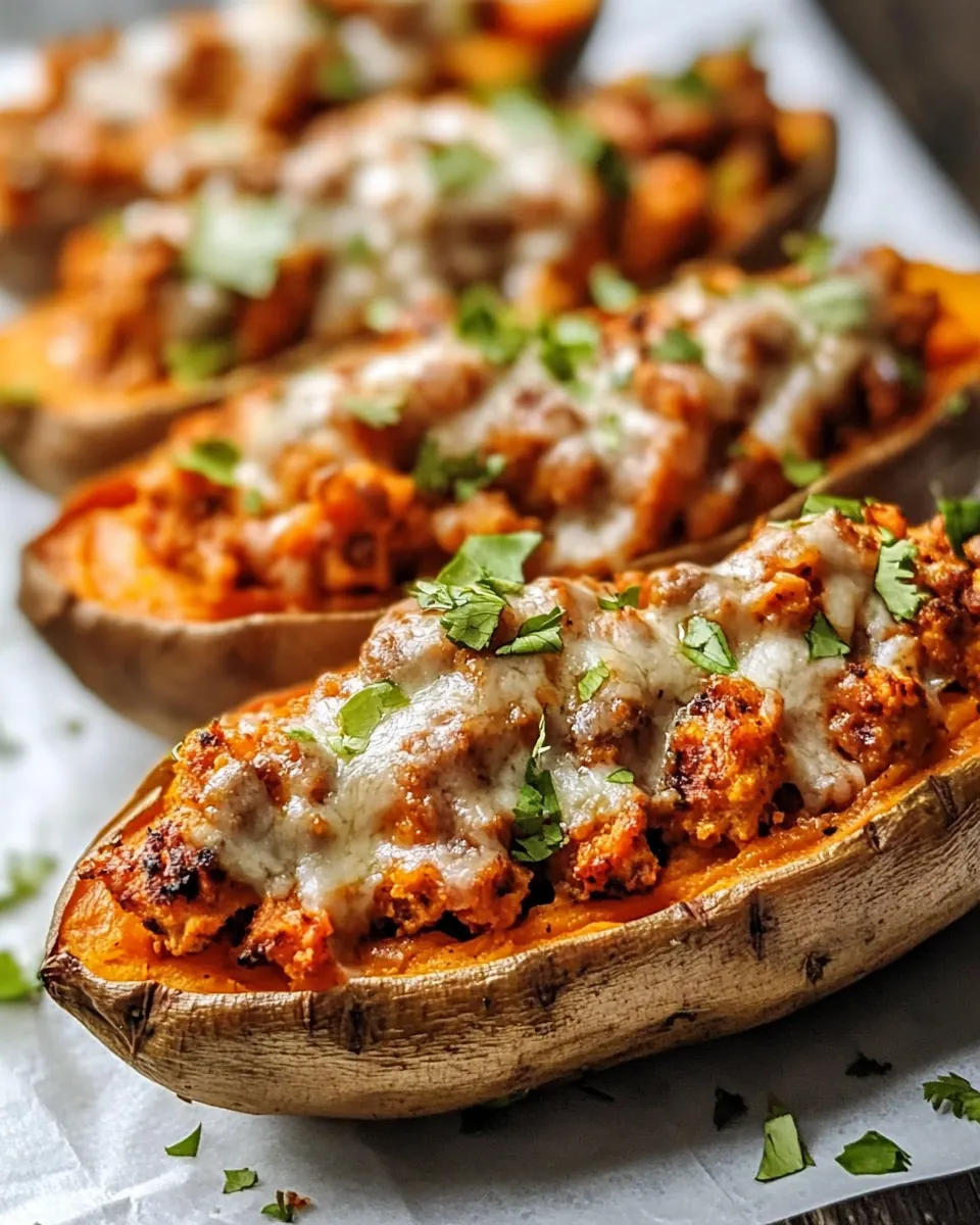 Nacho Stuffed Sweet Potatoes