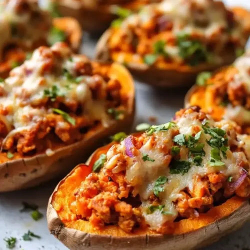 Nacho Stuffed Sweet Potatoes