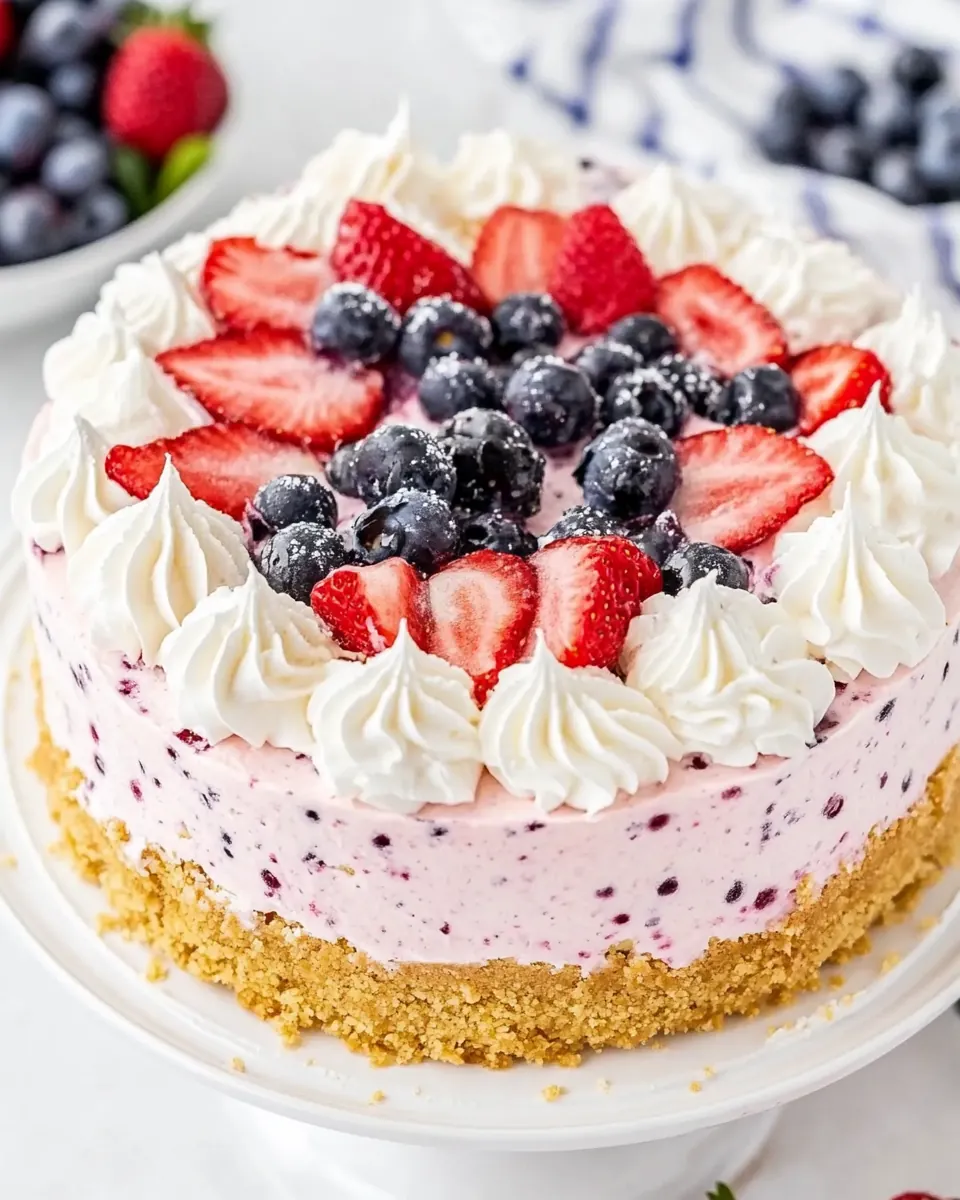 No Bake Berry Cheesecake